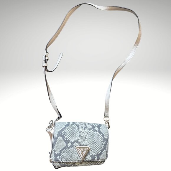 Guess Snakeskin Crossbody Purse Excellent Condition - Picture 2 of 6